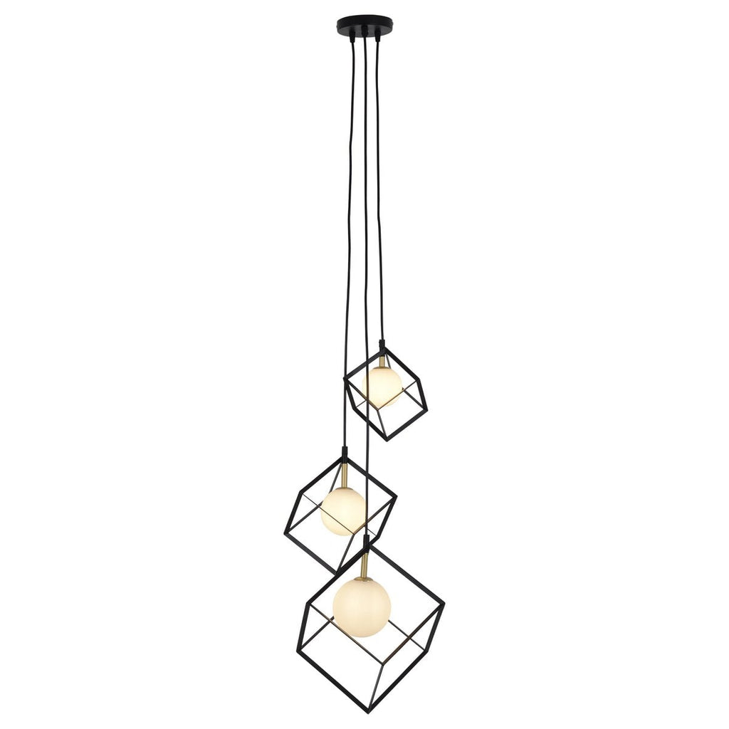 Liv · Glazen hanglamp — zwart