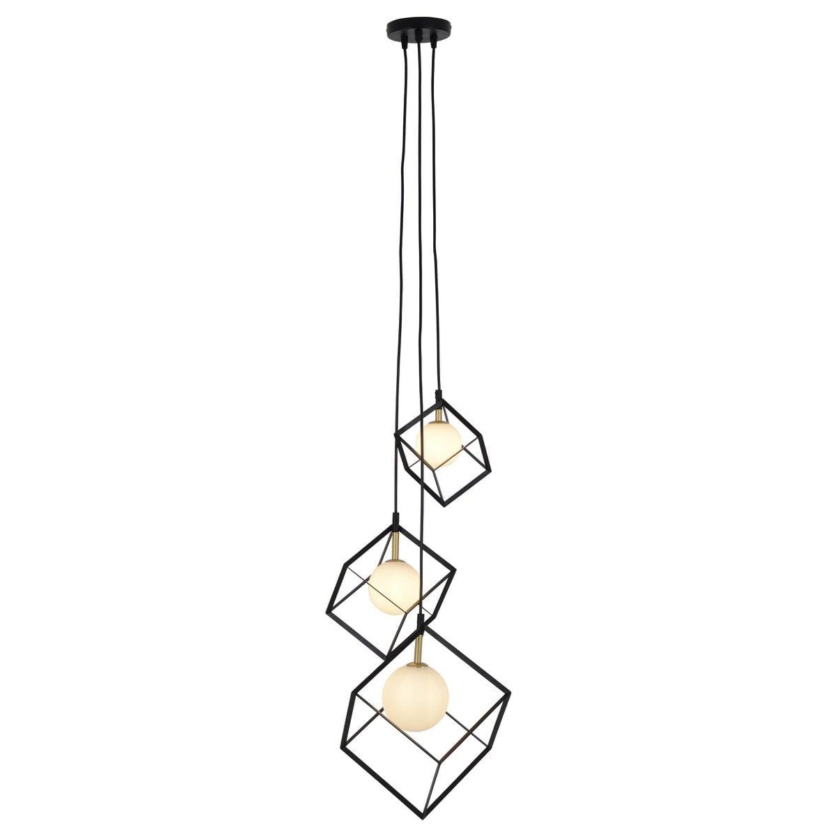 Liv · Glazen hanglamp — zwart