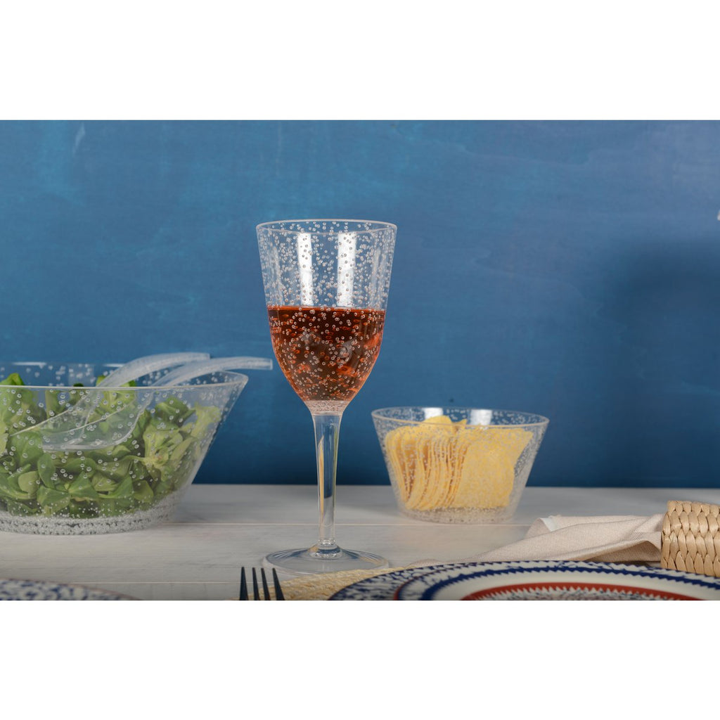 Bulle acryl wijnglazen - veel van 6