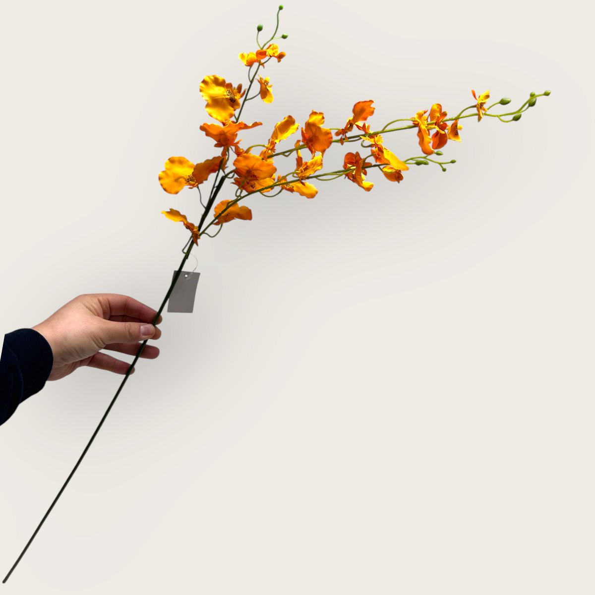 Oranje Oncidium | Zijden kunstbloem | Lengte 97cm  1pcs