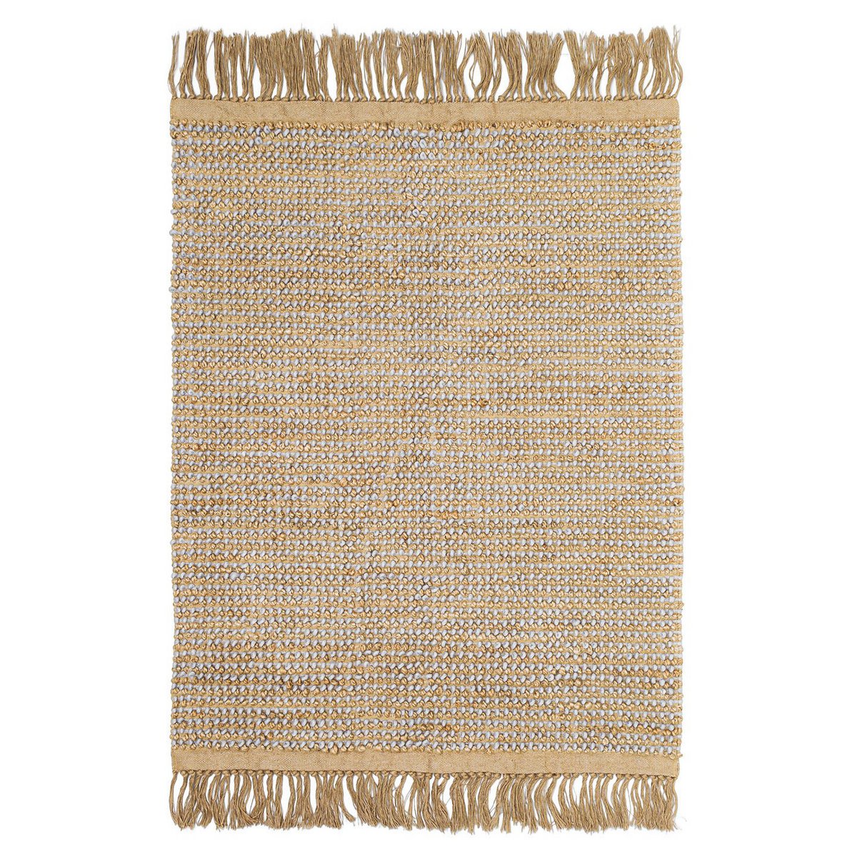 BUBBLES vloerkleed van jute en wol