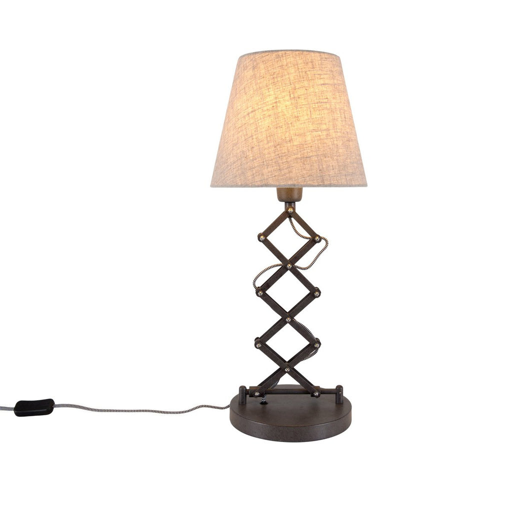 Liv · Verstelbare vloerlamp — 37-71cm bruin metaal