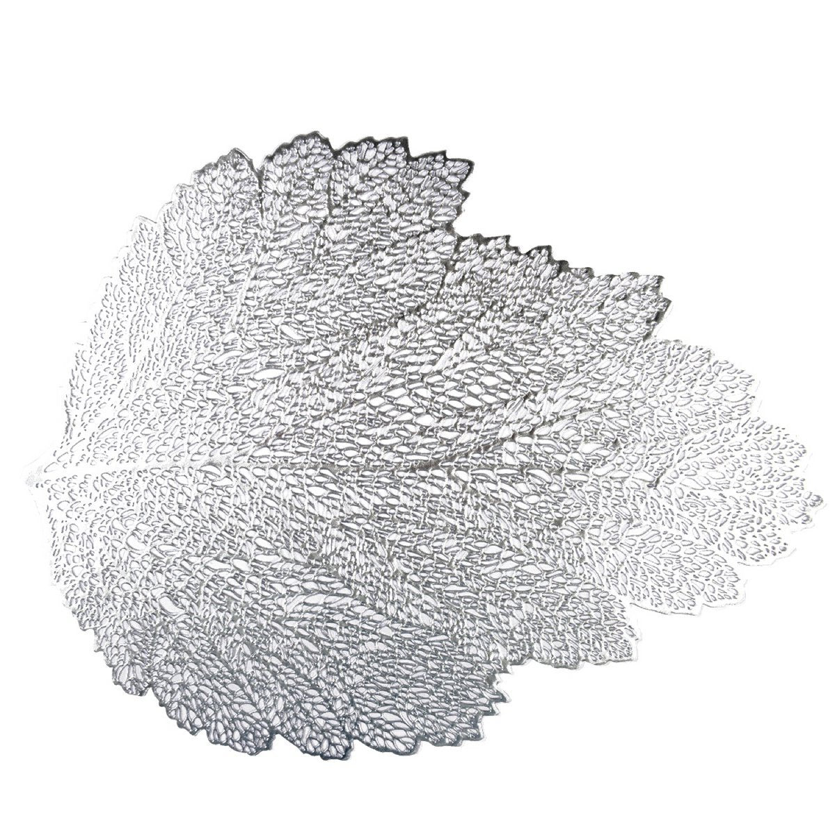 Zilveren eiken bladplaat