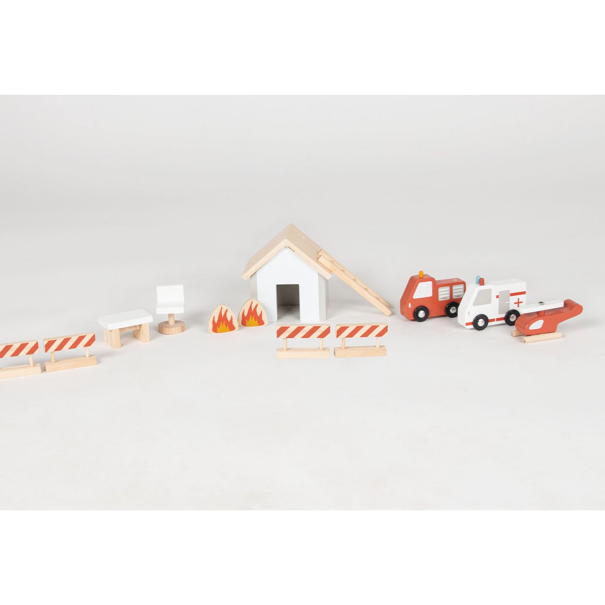 Brandweerkazerne "Ben" met accessoires