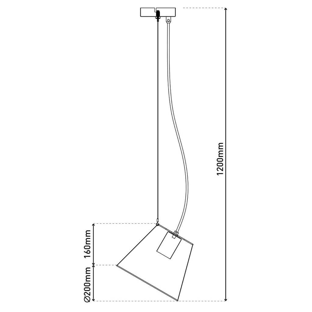 Liv · Metalen hanglamp — zwart