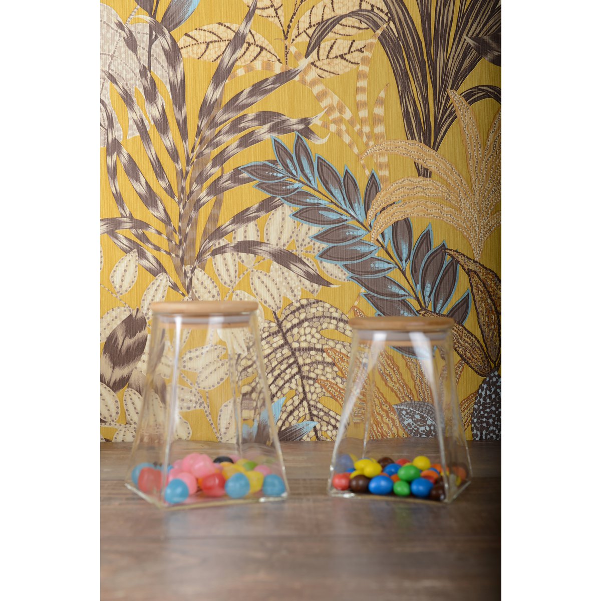 POT DRIEHOEK AVEC COUVERCLE EN BOIS 910ML