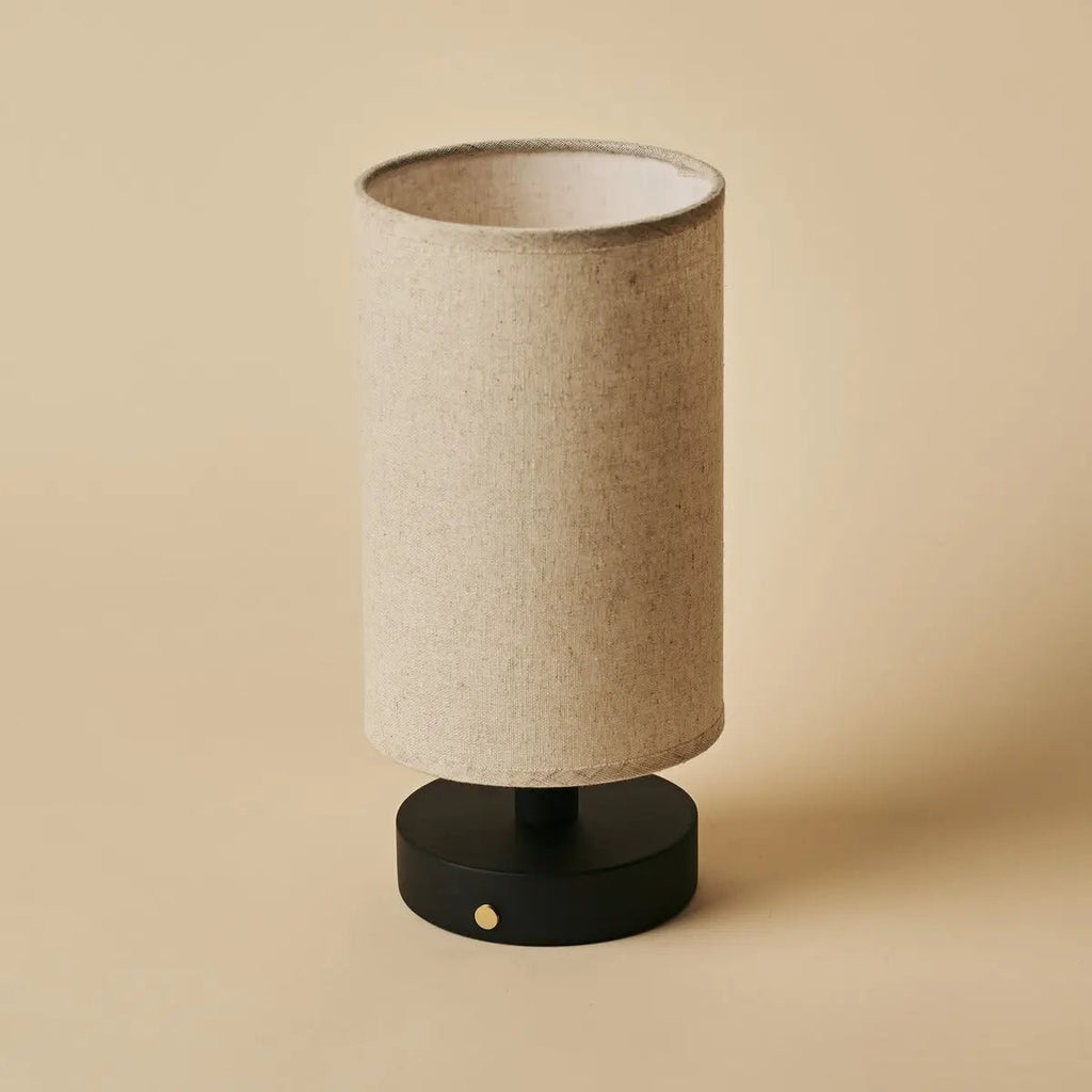 Ben Black houten tafellamp-Oplaadbaar, dimable, USB-C aangedreven