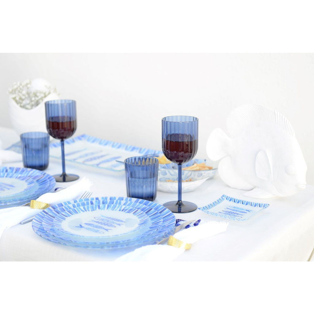 Decoratieve witte vis 29x12x23cm