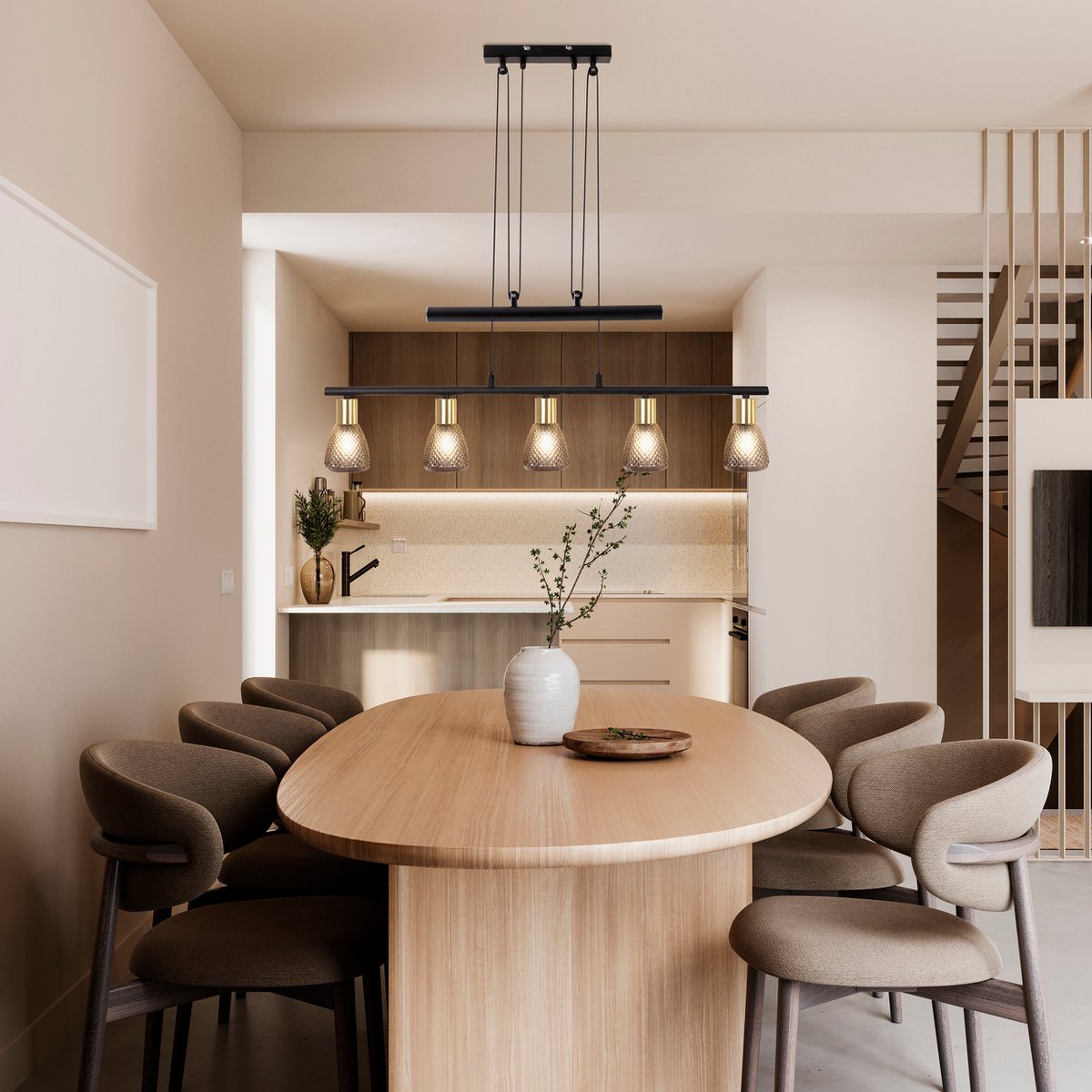 Liv · Houten hanglamp