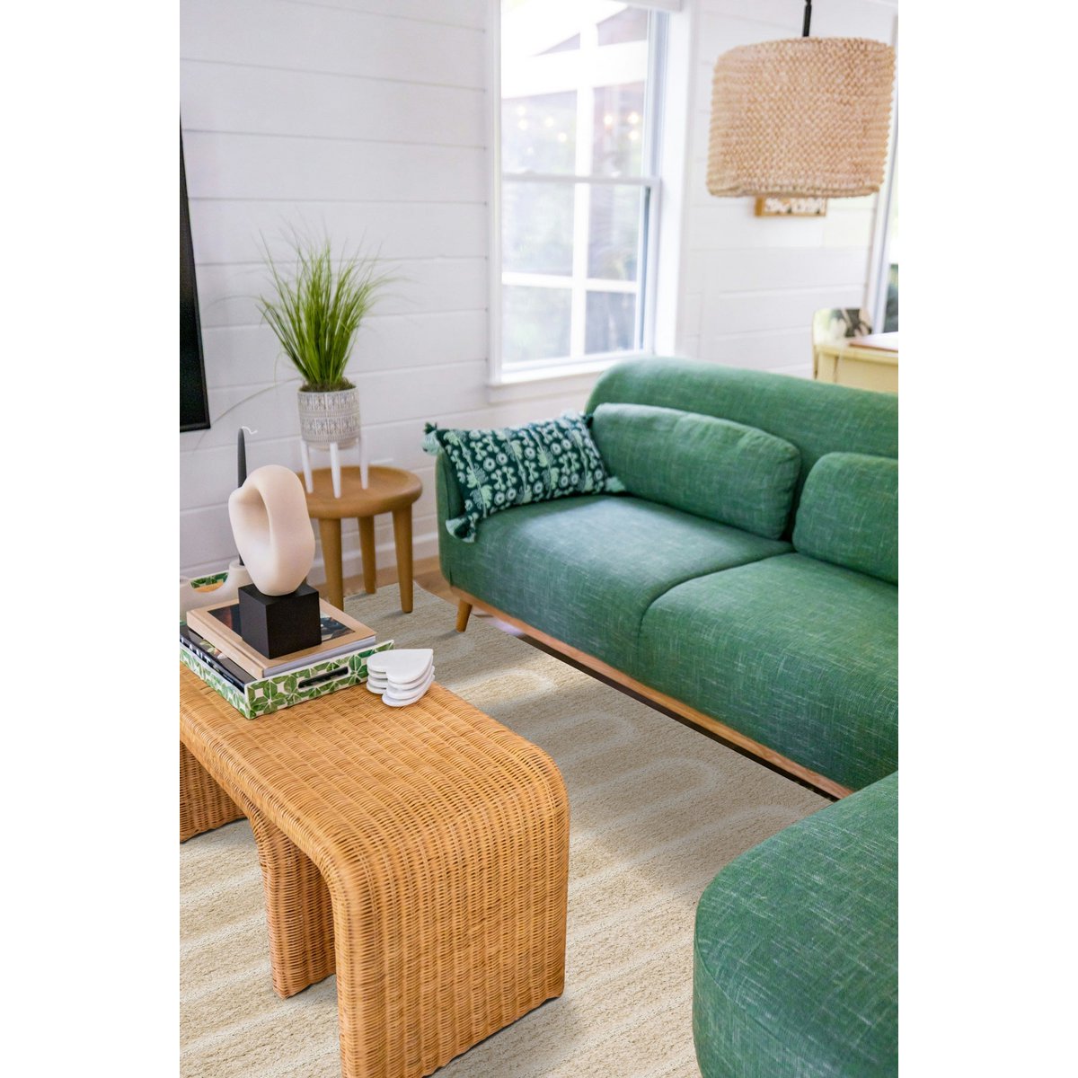 Gerecycled polyester reliëf tapijt met verfijnd eolya -ontwerp