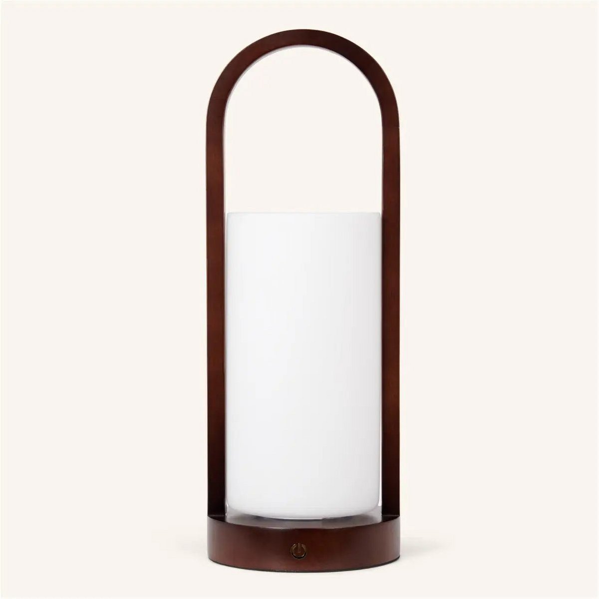 Evie Donkerbruine Oplaadbare Houten Tafellamp – Dimbaar & Snoerloos