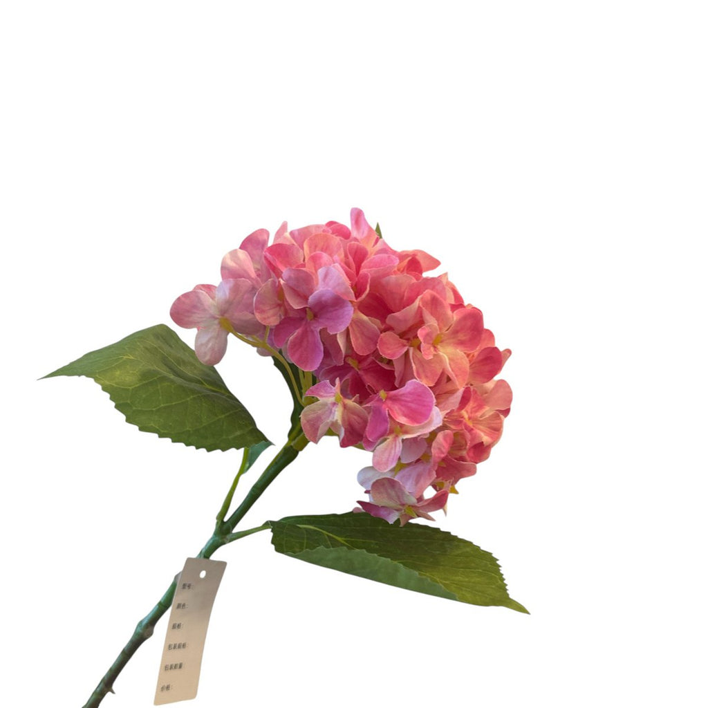 Kortstengelige frisse hortensia | Zijden kunstbloem | Lengte 47cm  1pcs