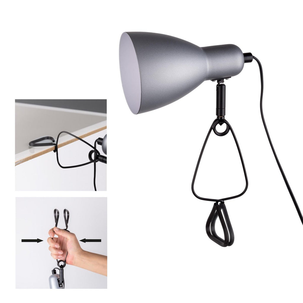 Liv · LED-klemtafellamp — 28cm wit