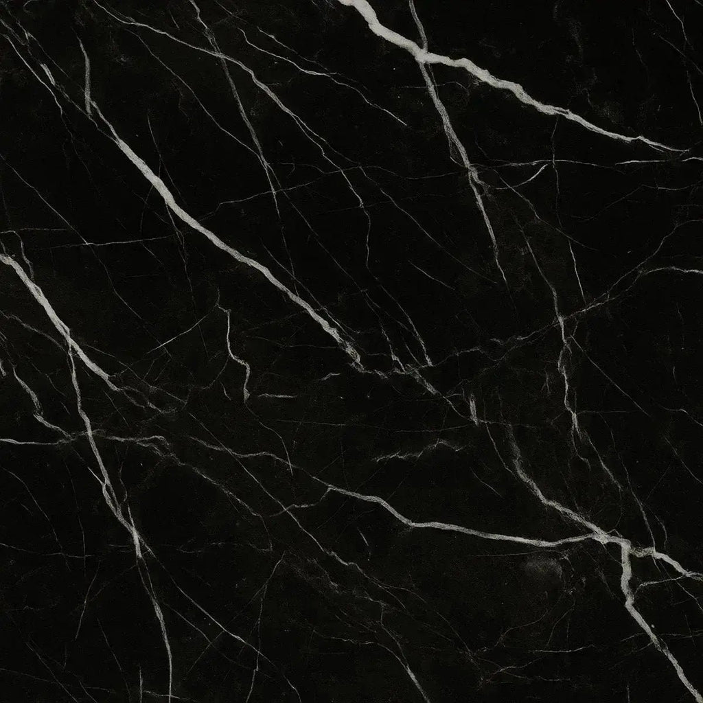 Dou Black / Nero Marquina - Marmeren oplaadbare tafellamp - draadloos, 3 lichte modi en met linnen verwisselbare lampenkap