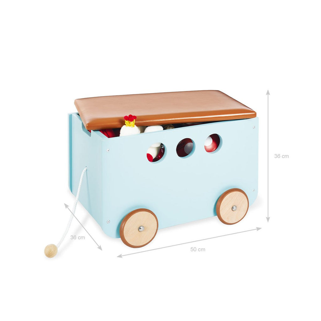 Speelgoedkist op wielen "Jim", mint