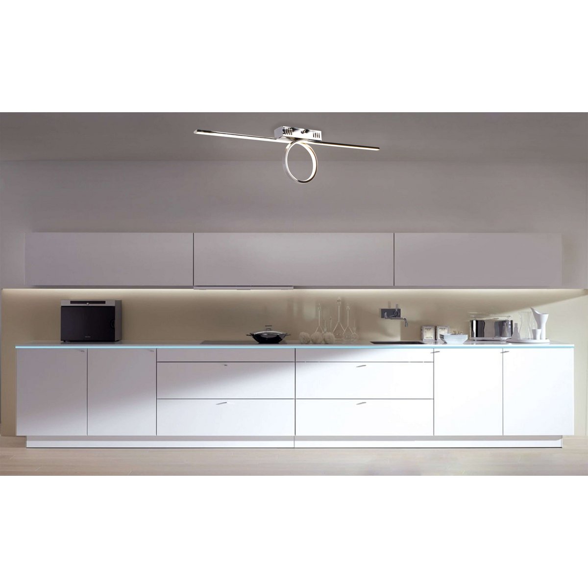 Liv · Metalen plafondlamp — chroom