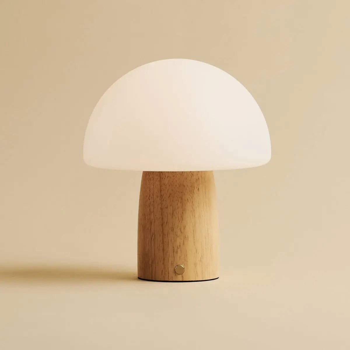 Mia lichtbruin stijlvolle houten tafellamp met dimmer - hout, functioneel en subtiel