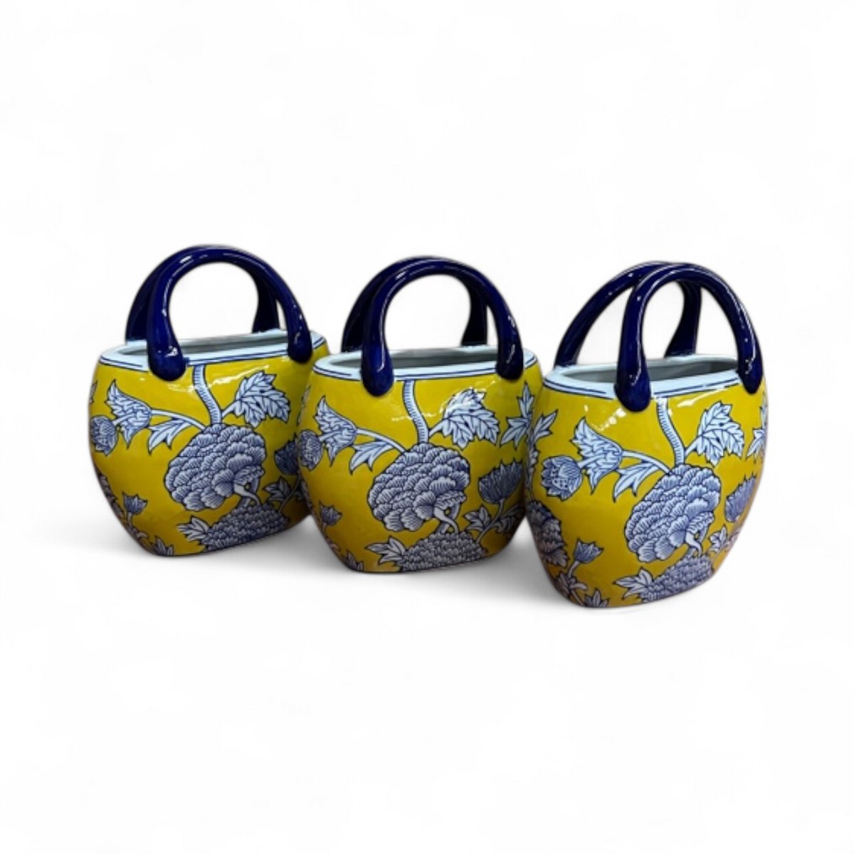 Yellow  Porseleinen Bag vaas