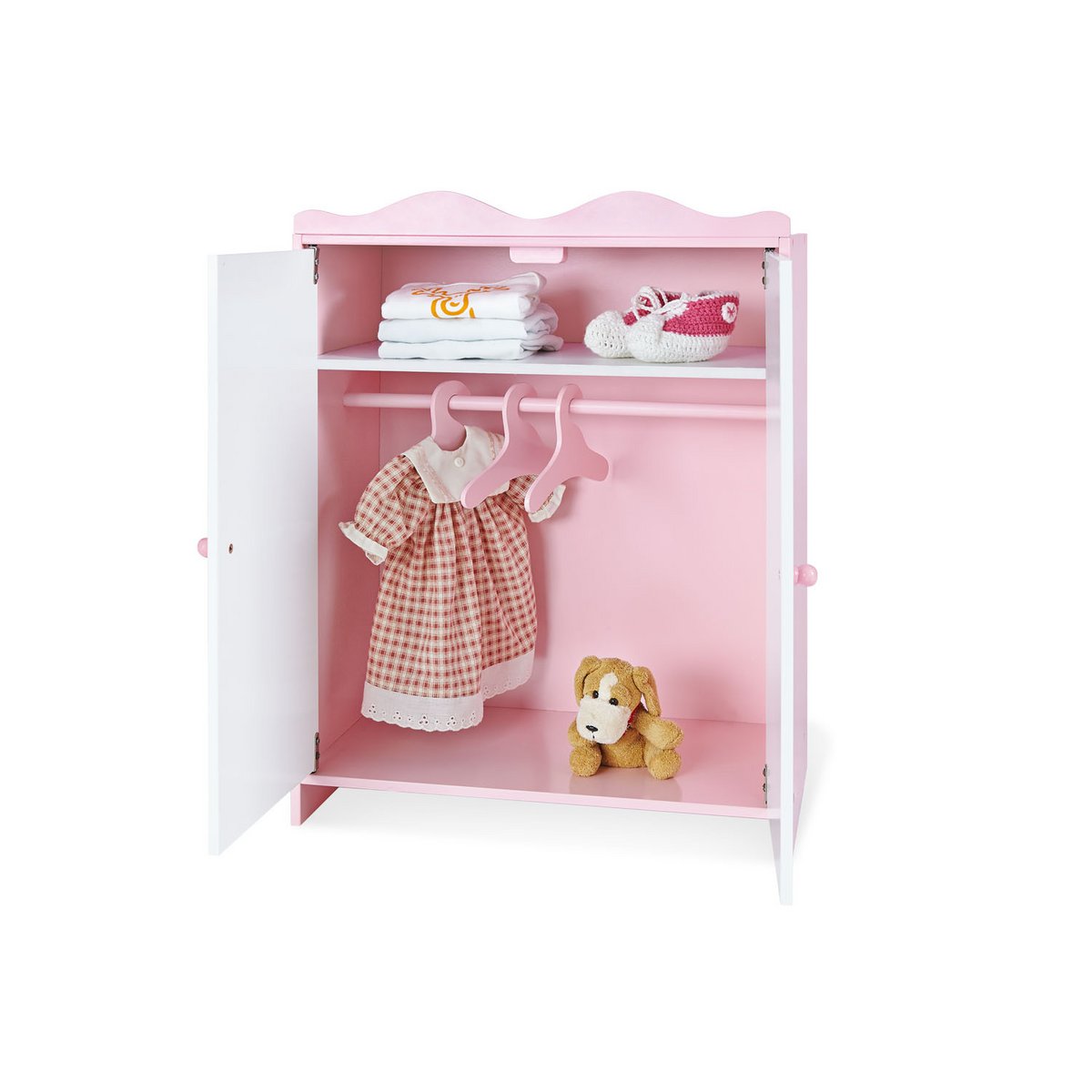 Poppen garderobe "jasmine", 4 delen
