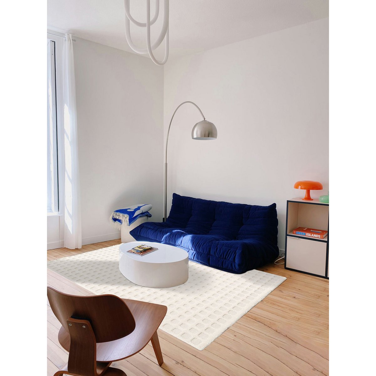 Zacht en elegant pixelontlast tapijt