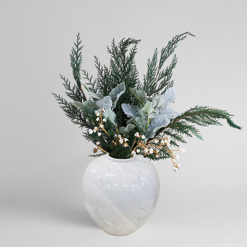 Een gemberpot van Amerikaans porselein, halverwege de 20e eeuw, Wit Klein H*25W*25