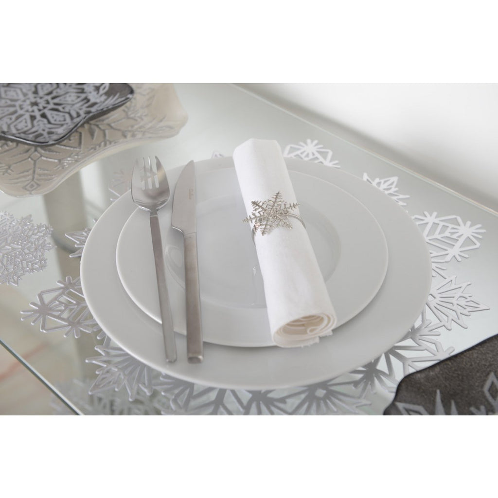 ZILVEREN SNEEUWVLOKSCHAAL