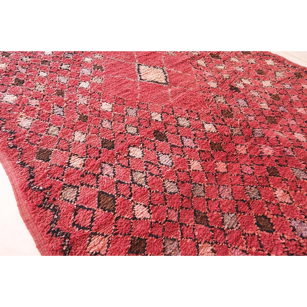 Berber vintage wollen tapijt 192 x 366 cm