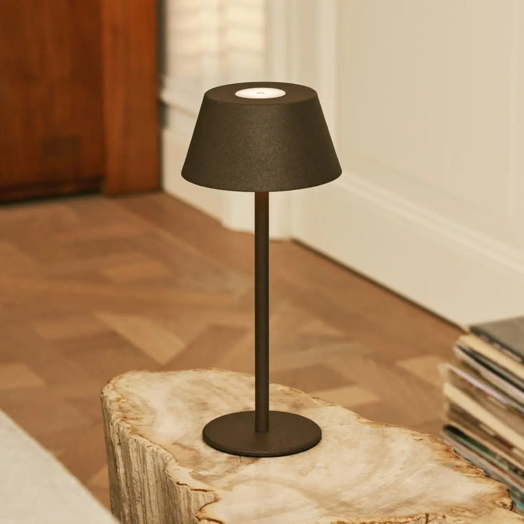 Milou Mocha Brown - Tafellamp zonder kabel L Modern, Design & 3 Light Modi