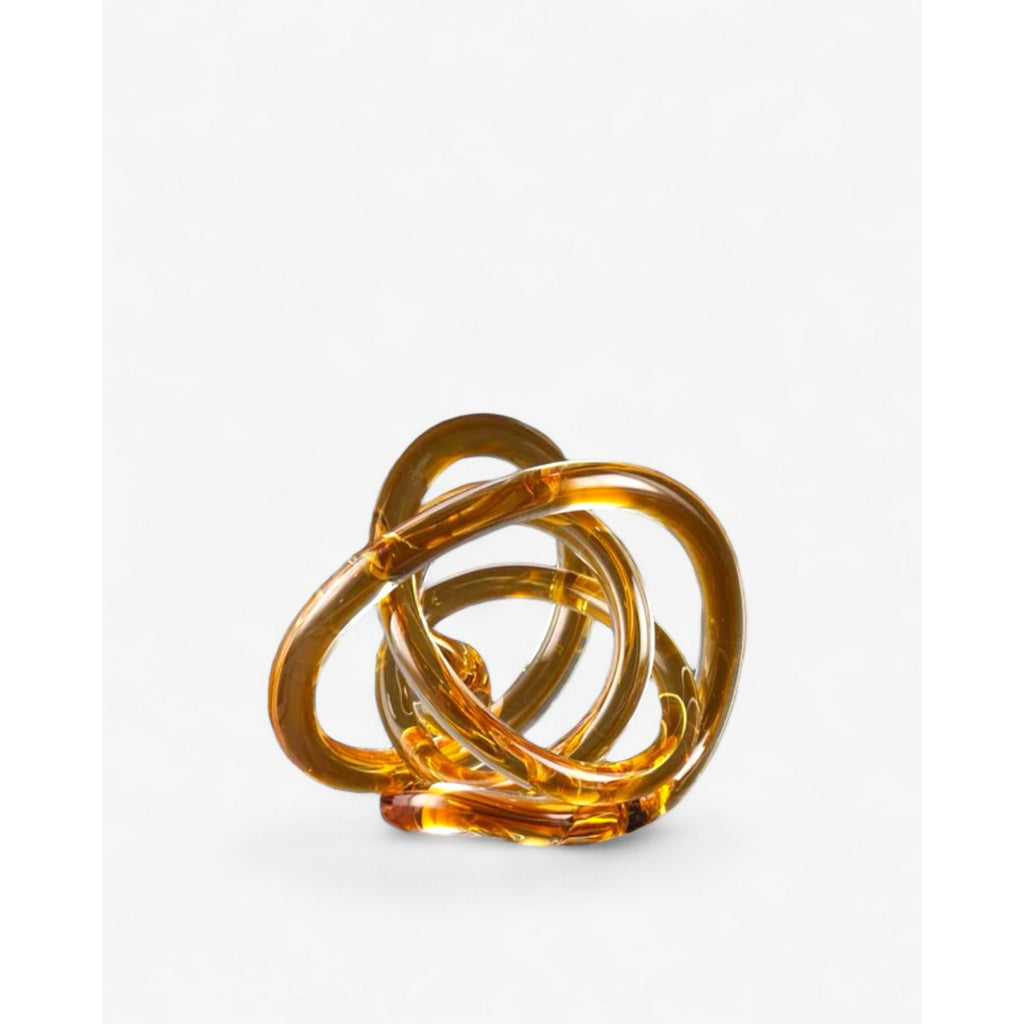 Gele glasknoop (L-maat)