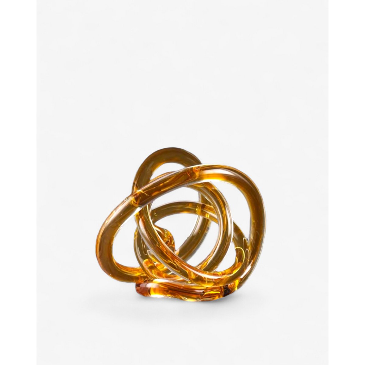 Gele glasknoop (L-maat)