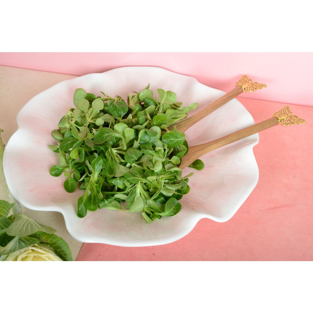 Gouden vlindersalade bestek