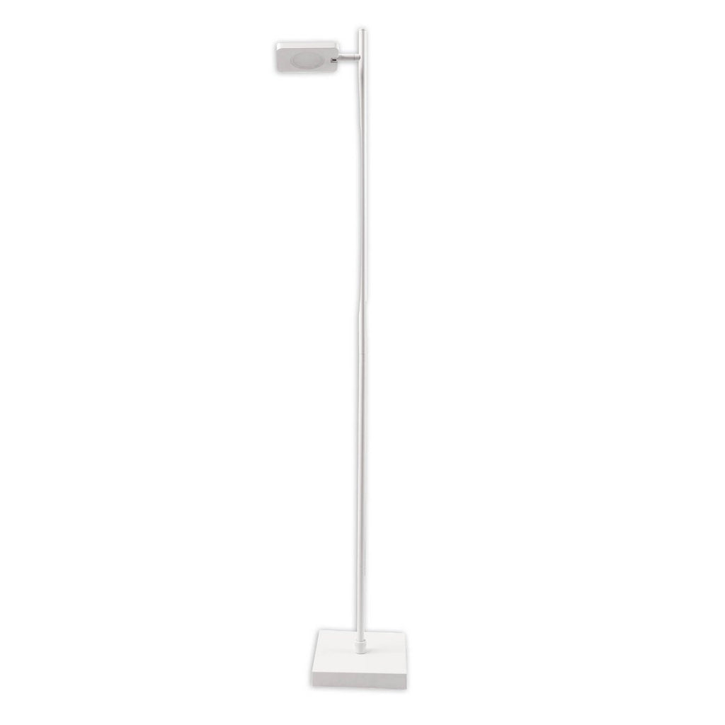 LED Draadloze lamp "Lupa", 135 cm hoog, aluminium wit en plastic, geïntegreerde LED's, 2400 lm, dimable, CCT-functie, 3000-6500 K, RGB-lichtwisselaar