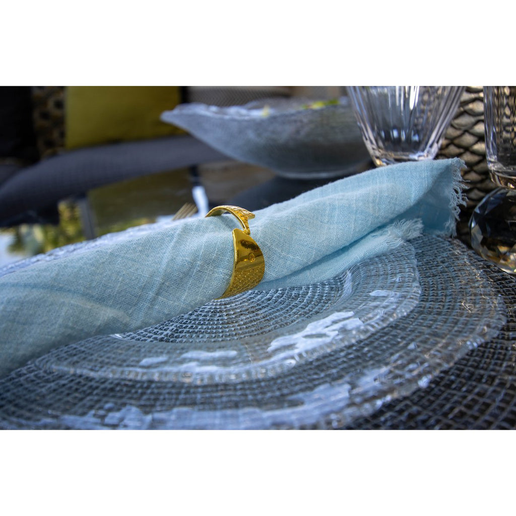 Transparante platte plaat 27 cm