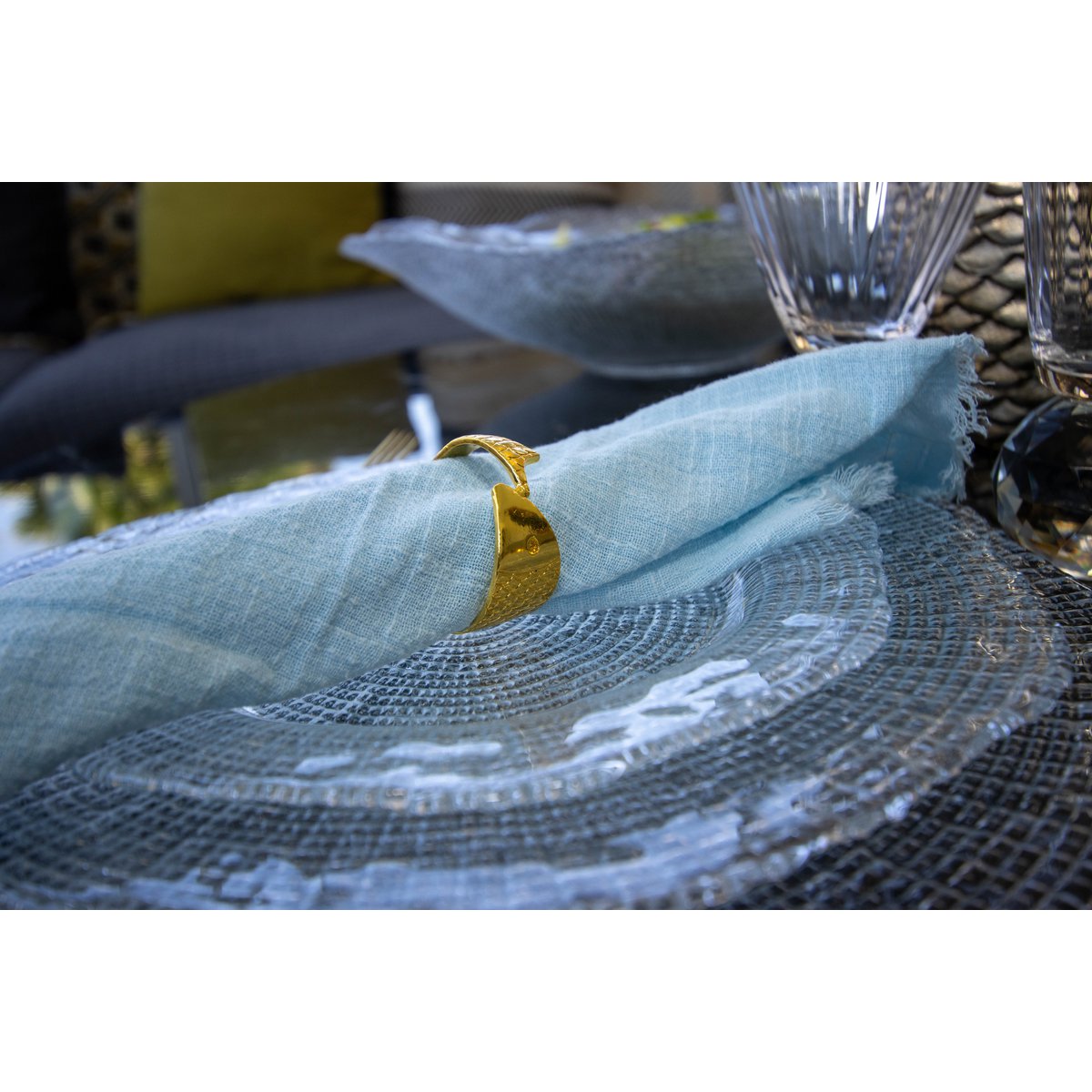 Transparante platte plaat 27 cm