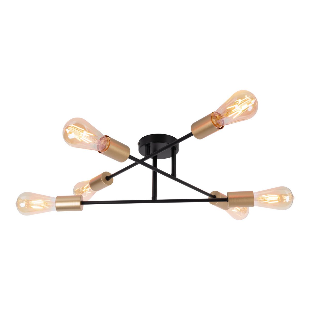 Liv · Houten plafondlamp — zwart