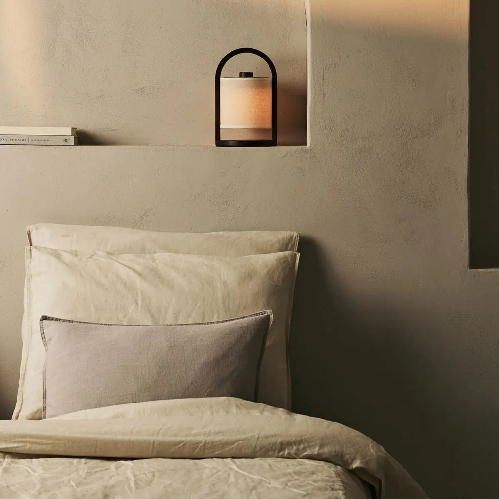 River Donkerbruine Draadloze Houten Lamp – Oplaadbaar & Dimbaar