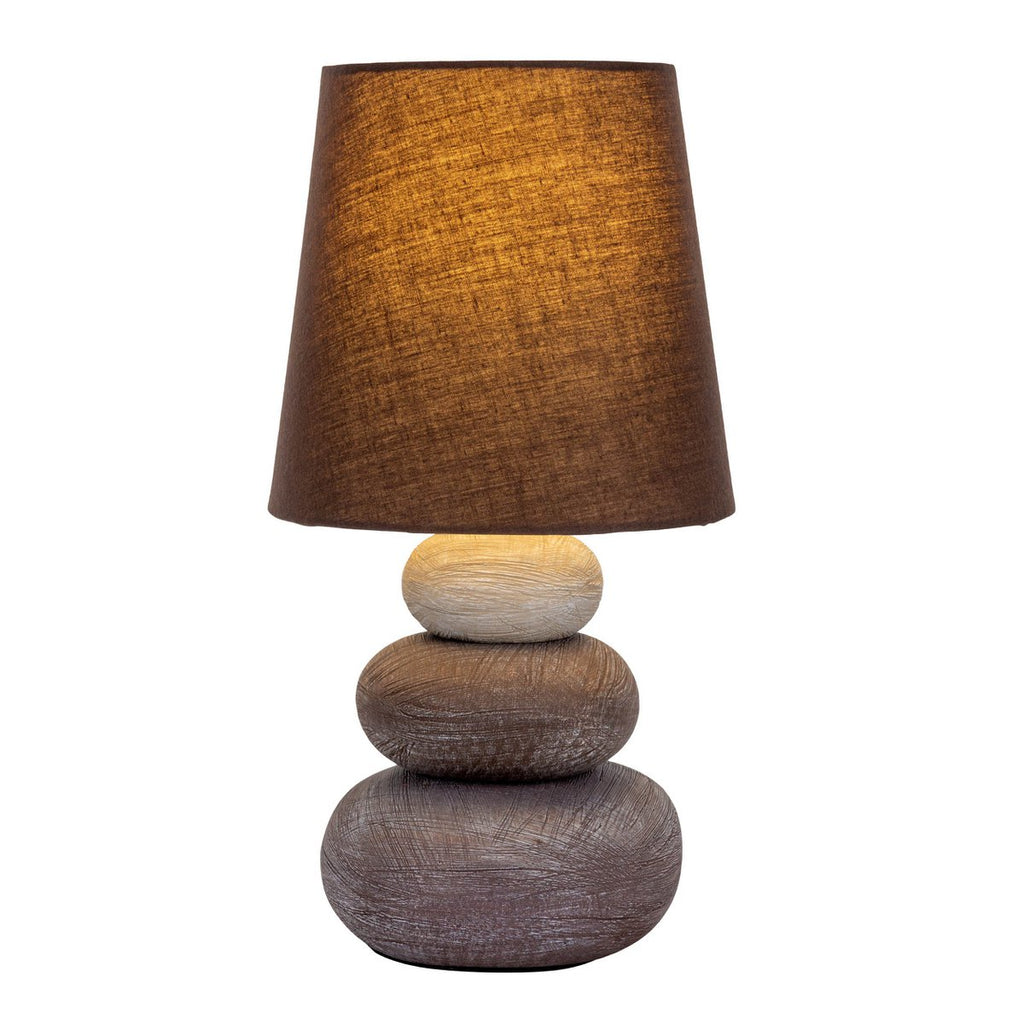 Liv · Houten tafellamp met linnen kap