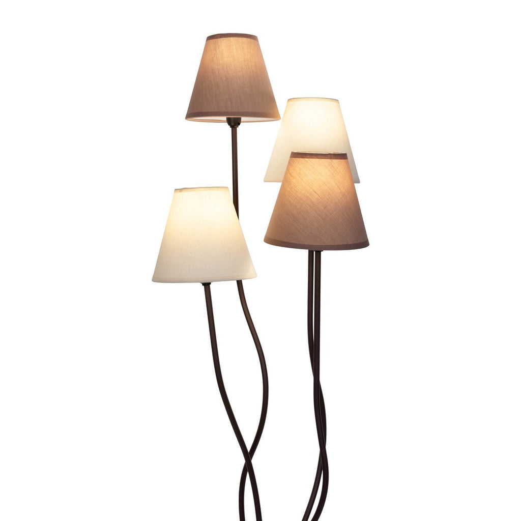 Liv · Vloerlamp met textielen kap — naturel
