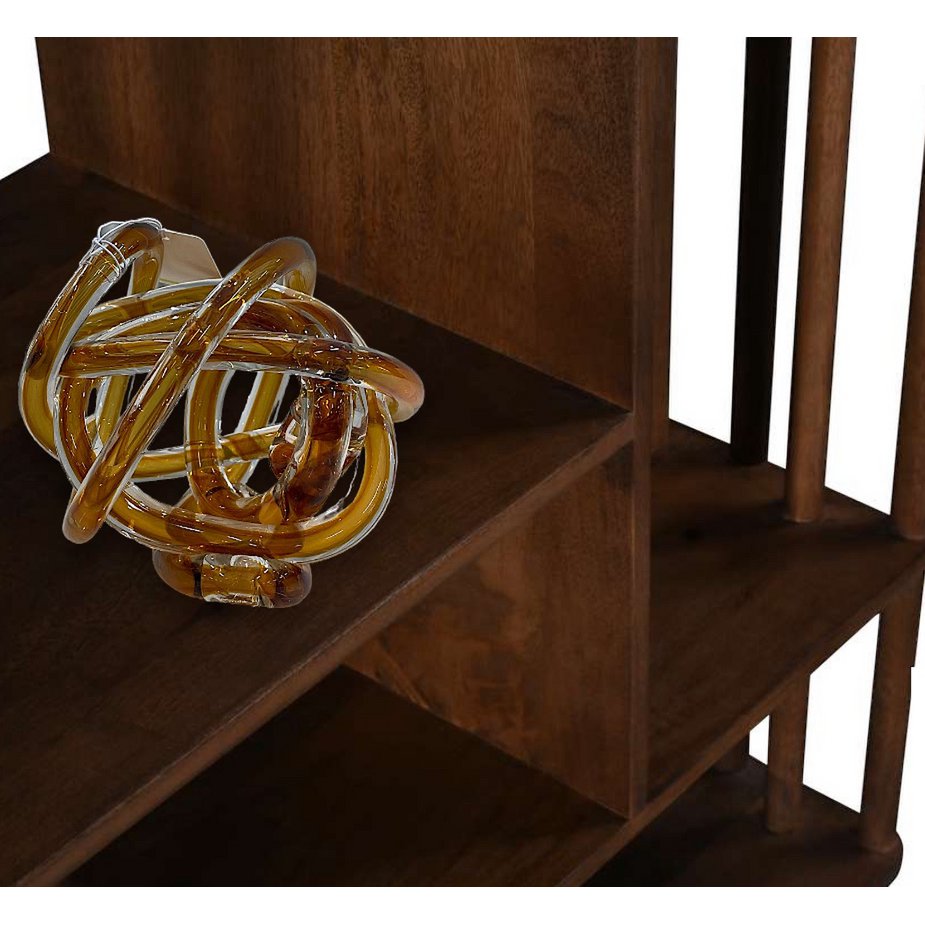 Gele glasknoop (L-maat)