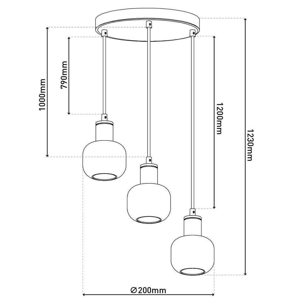 Liv · Metalen plafondlamp — zwart