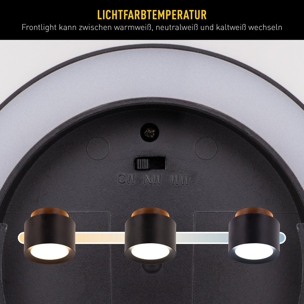 Liv · LED-spot compact — Ø14cm zwart
