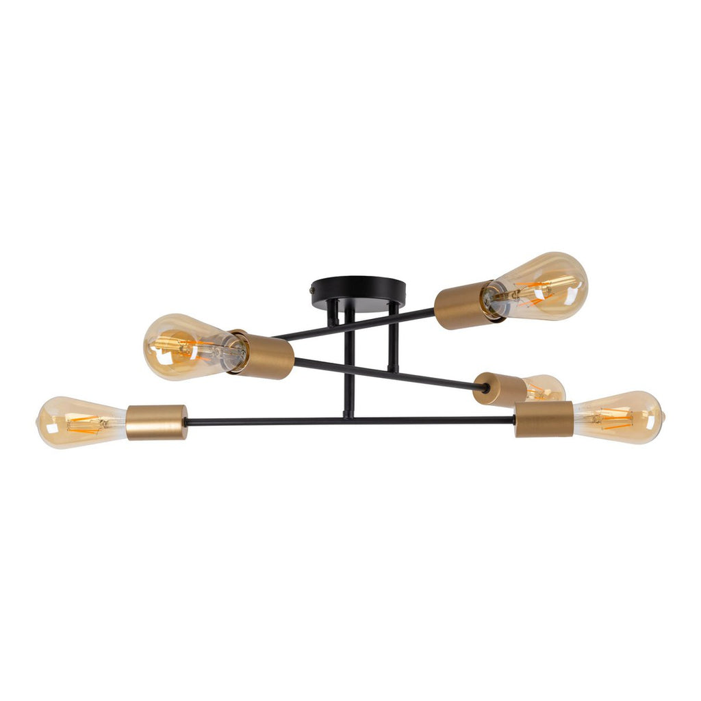 Liv · Houten plafondlamp — zwart