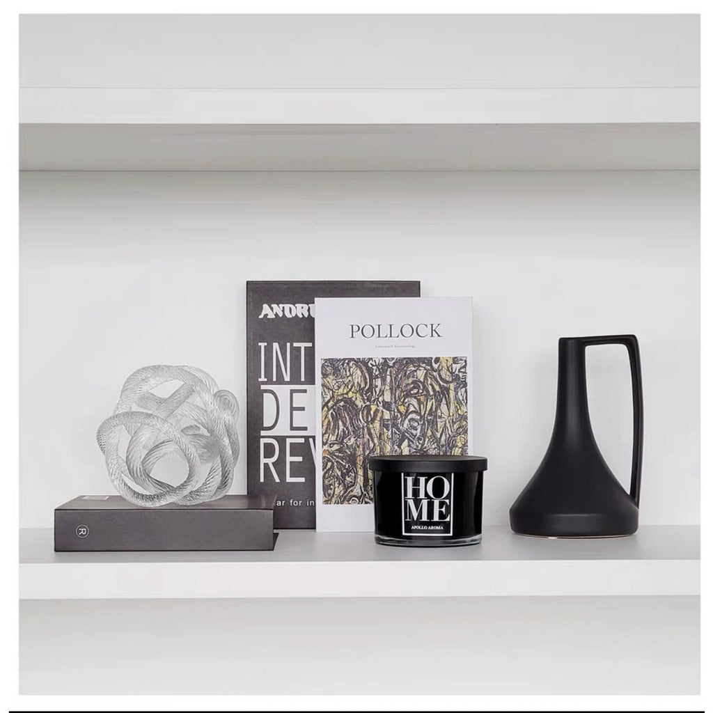 Groot geknoopt glassculptuur (L) Diameter 20cm