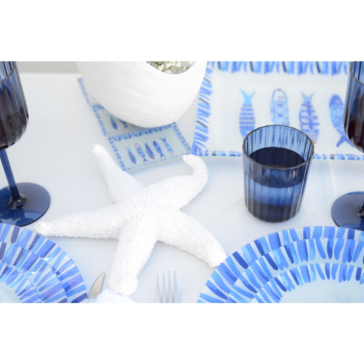 Decoratieve witte ster 24x24x5cm