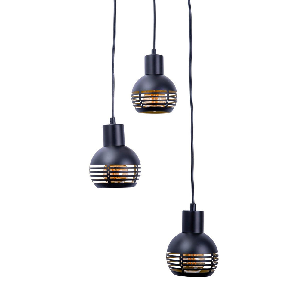 Liv · Houten hanglamp — zwart
