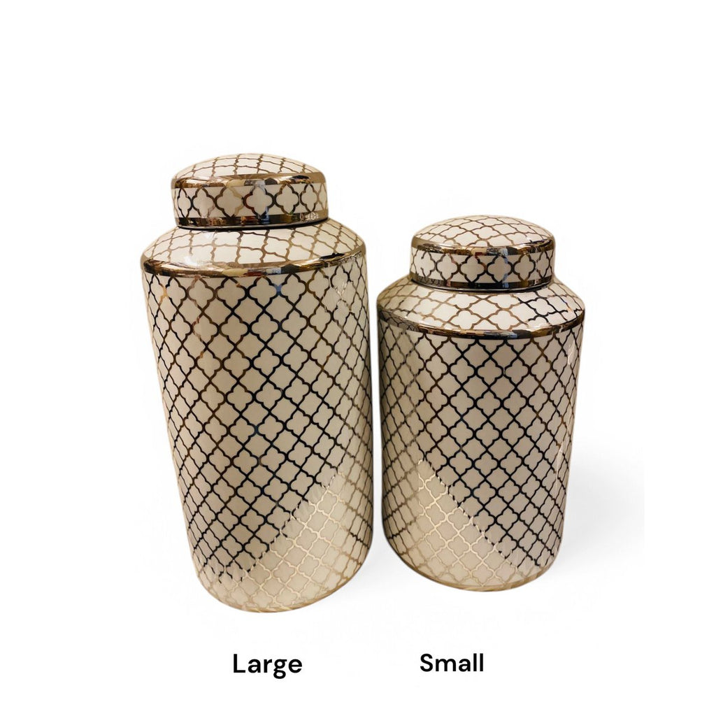 Keramische pot White Gold (Big Size: H*35 W*15)