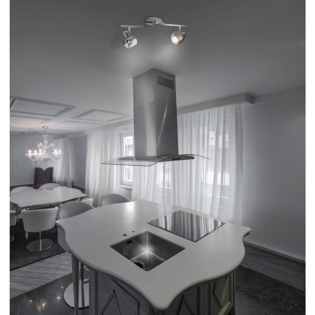 2 LED wand- en plafondlampen "Boccia"