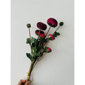 9-stengelige Mica Decorations Ranonkels Kunstbloemen Boeket / Lengte 55cm /Roze
