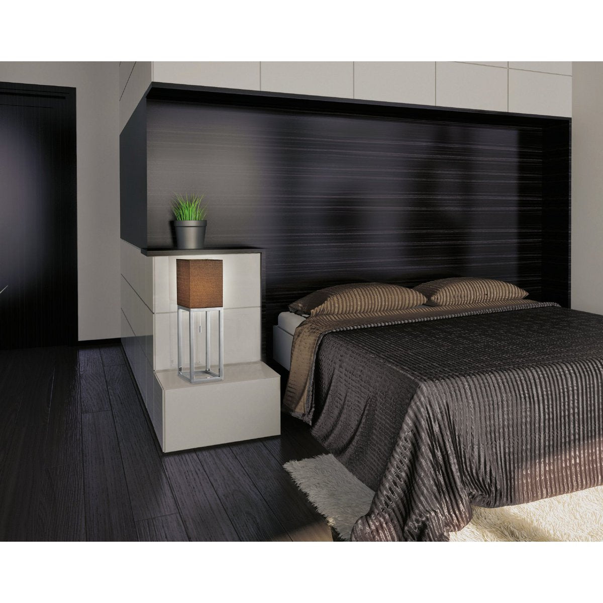 Liv · Metalen tafellamp — chroom