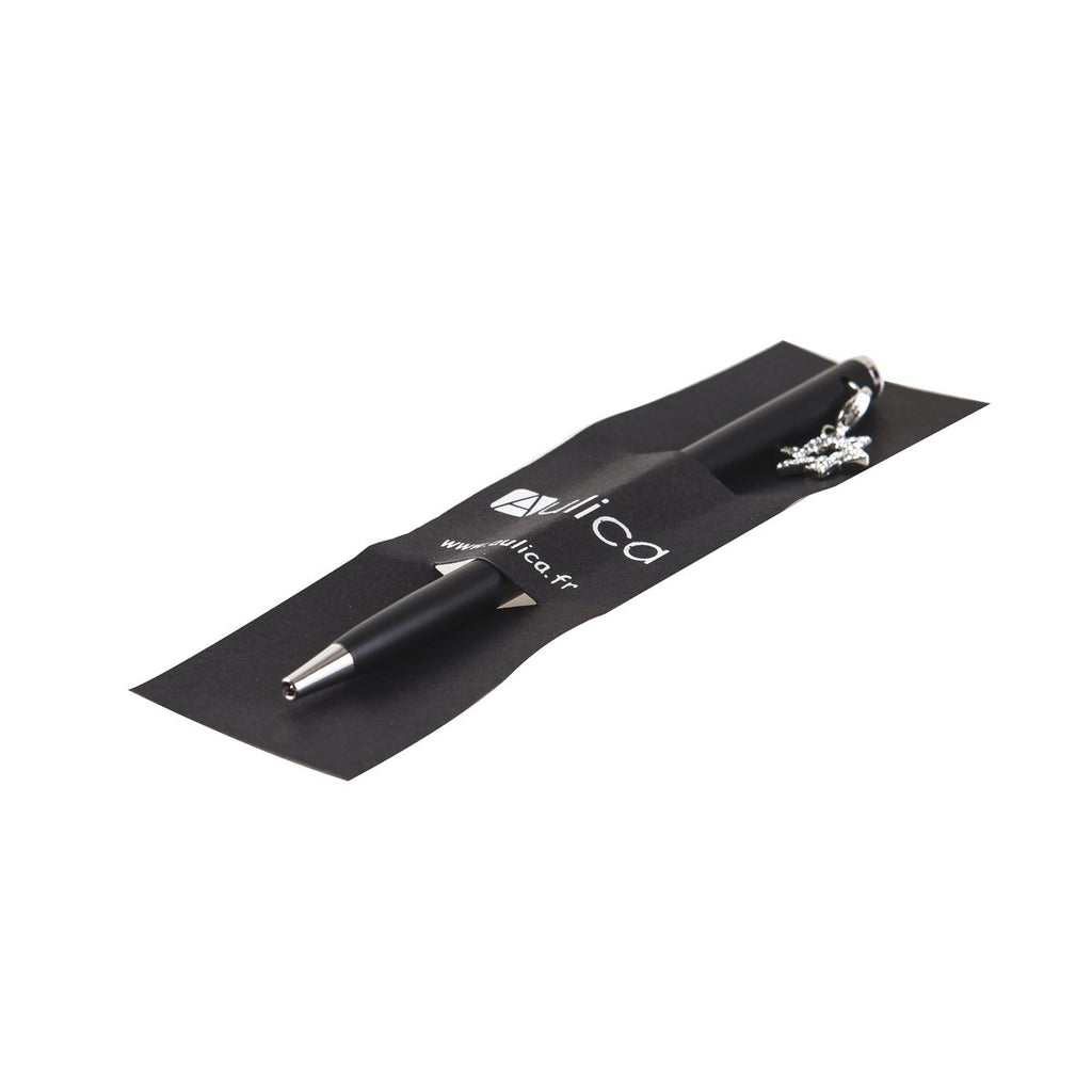 Black Ball Pen met diamant maguen